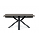 Стол обеденный SIGNAL COLUMBUS Ceramic эффект дерева/черный 160-240/90